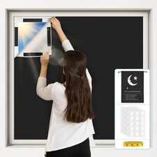 Blackout Curtains Adhesive Shades  100 Percent Blackout  118 x 57 in