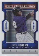 2014 Elite Extra Edition Prospects Status Blue Die-Cut 10/100 Wes Rogers #86 y0i