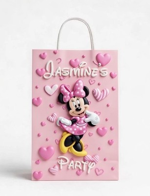  25 Minnie Party Geschenktüten - Disney Geburtstag Party Gastgeschenke, individuelle Geschenktüte