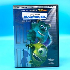 Monsters, Inc. Two-Disc Collector's Edition - DVD By Billy Crystal PLAY TESTED