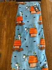 Peanuts Snoopy (Ace) & Woodstock 60X70 Halloween Throw Blanket Pumpkins Bats NEW