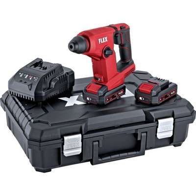 Flex Akku-Kombi-Bohrahmmer FHE 1-16 18.0-EC TC 2.5/Set, 2x 2,5 Ah und Lader