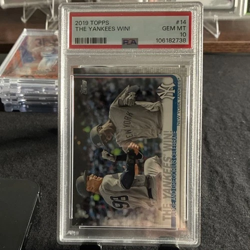 2019 Topps Checklist Aaron Judge Didi Gregorius #14 Yankees PSA 10 GEM MT