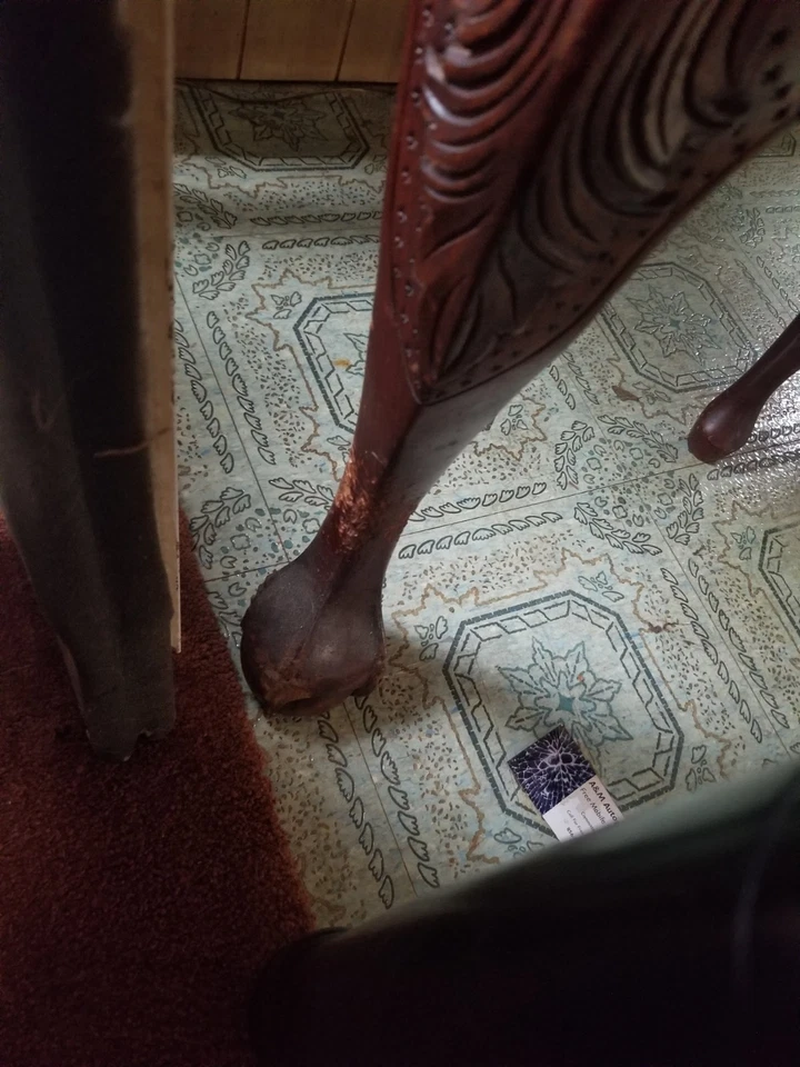 Escritorio de doble cara DE COLECCIÓN pieza antigua hecha por Thomas Chippendale, escritorio Parners Foto 3 de 4