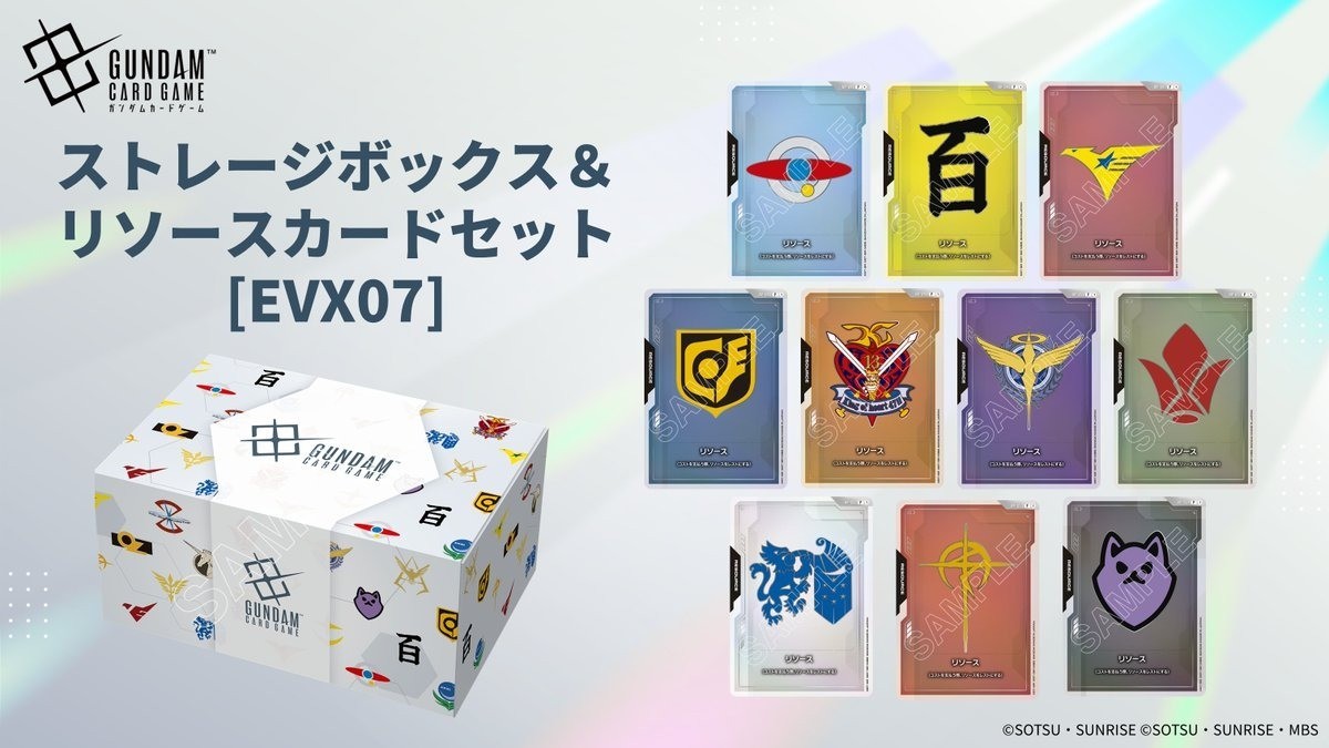 Pre-order Gundam Card Game Storage Box & Resource Card Set [EVX07
