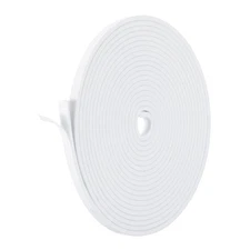 Weather Stripping Door Seal 1/4 Inch x 1/8 Inch x 16 Ft Self Adhesive White