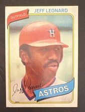 1980 Topps Jeff Leonard #106 Rookie Houston Astros MLB Baseball