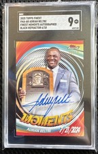 2025 Topps Finest Moments Autos Adrian Beltre FMA-AB Black Refractor /10 👀SGC 9