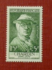 FRANCE 1956 15fr+5fr Chardin National Relief Fund vf MINT never hinged SG 1294