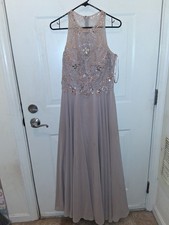 Xscape Wedding Dress Bridesmaids Gown Gems Bling Jewels NWOT