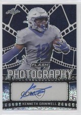 2021 Leaf Flash Photography Navy Blue 10/75 Kenneth Gainwell #FP-KG1 Auto 0bt4