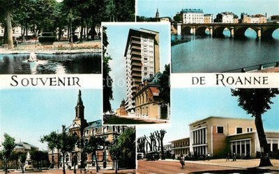 Roanne Loire Promenades Pont de la Loire Gratte-Ciel