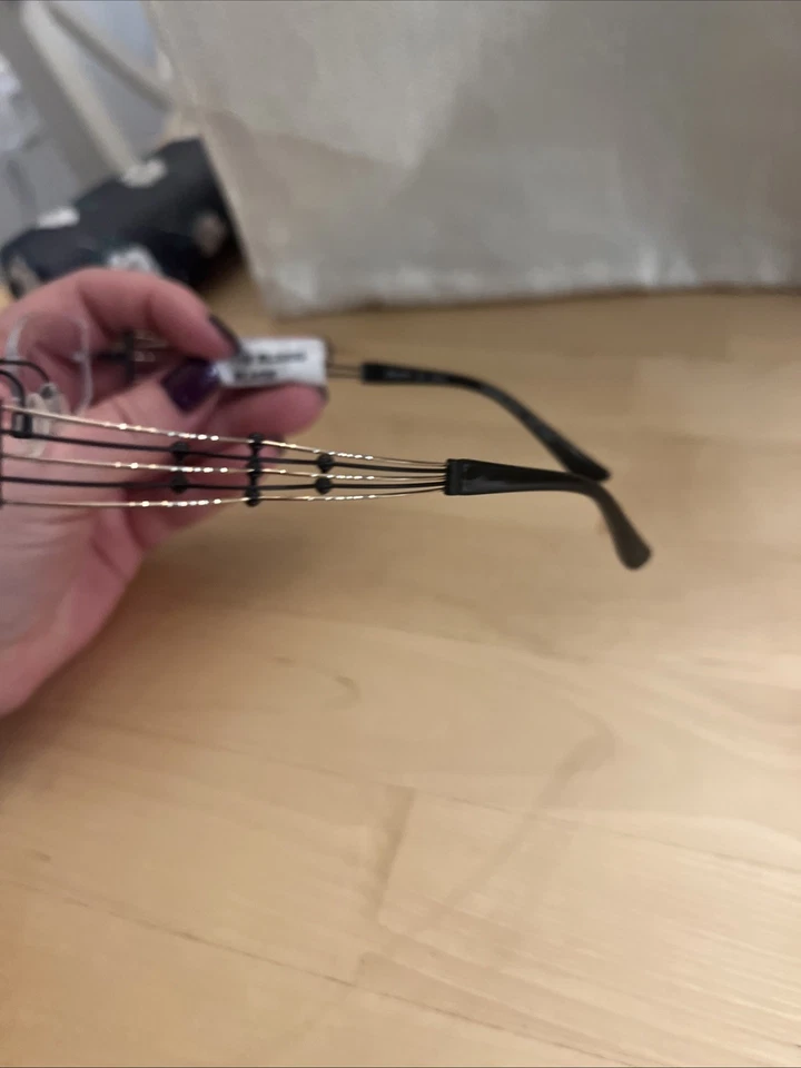 Gafas encantadoras XL2000 BK Titan Line arte marco negro sin montura Japón 51-19 135 Foto 4 de 4