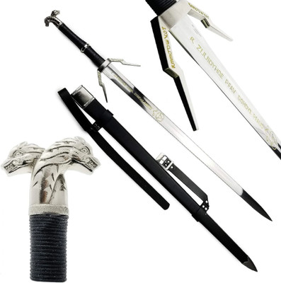 Silver Rune Sword Of Geralt Of Rivia 3 The Witchers 3 Fantasy Monster Slayer