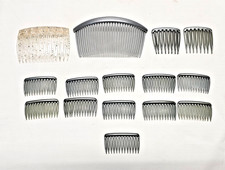 Lot of 15 Vintage Plastic Hair Combs In Various Sizes Goody, Tilco and Unbranded