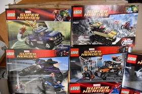 Lot Lego Manuals Marvel Super Heroes 6873 6868 76083 76076 76047 76022 6865