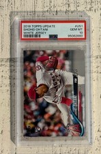 2018 Topps Update Series Shohei Ohtani #US1 White Jersey Pitching SSP PSA 10 RC
