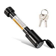 TOPSHINE Trailer Hitch Lock Black Hitch Pin Lock with 5/8 Inch Diameter Anti