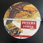VINTAGE PETERS HIGH VELOCITY OIL MOTOR GASOLINE PORCELAIN SIGN — photo 3