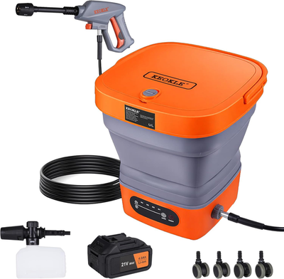 #ad #ad Cordless Portable Pressure Washer 750PSI 4.5Gal Tank 5 Nozzles 15FT Hose $216.99