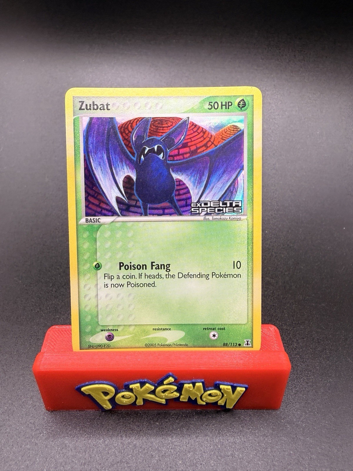 Zubat 88/113 NM EX Delta Species Reverse Holo Stamped Pokemon-f