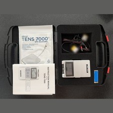 TENS 7000 2nd Edition Digital TENS Unit Roscoe DT7202 OTC w/ Hard Case Leads
