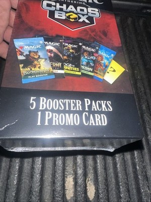 2026 Magic The Gathering CHAOS BOX 5 Booster Packs 1 Promo Card