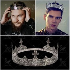 Alloy King Crown For Prom King Party Medieval Costume Accessories Adults Boys UK