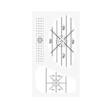 Strike Marking Sticker Sheet Removable Sports Aid Instant Visual Feedback