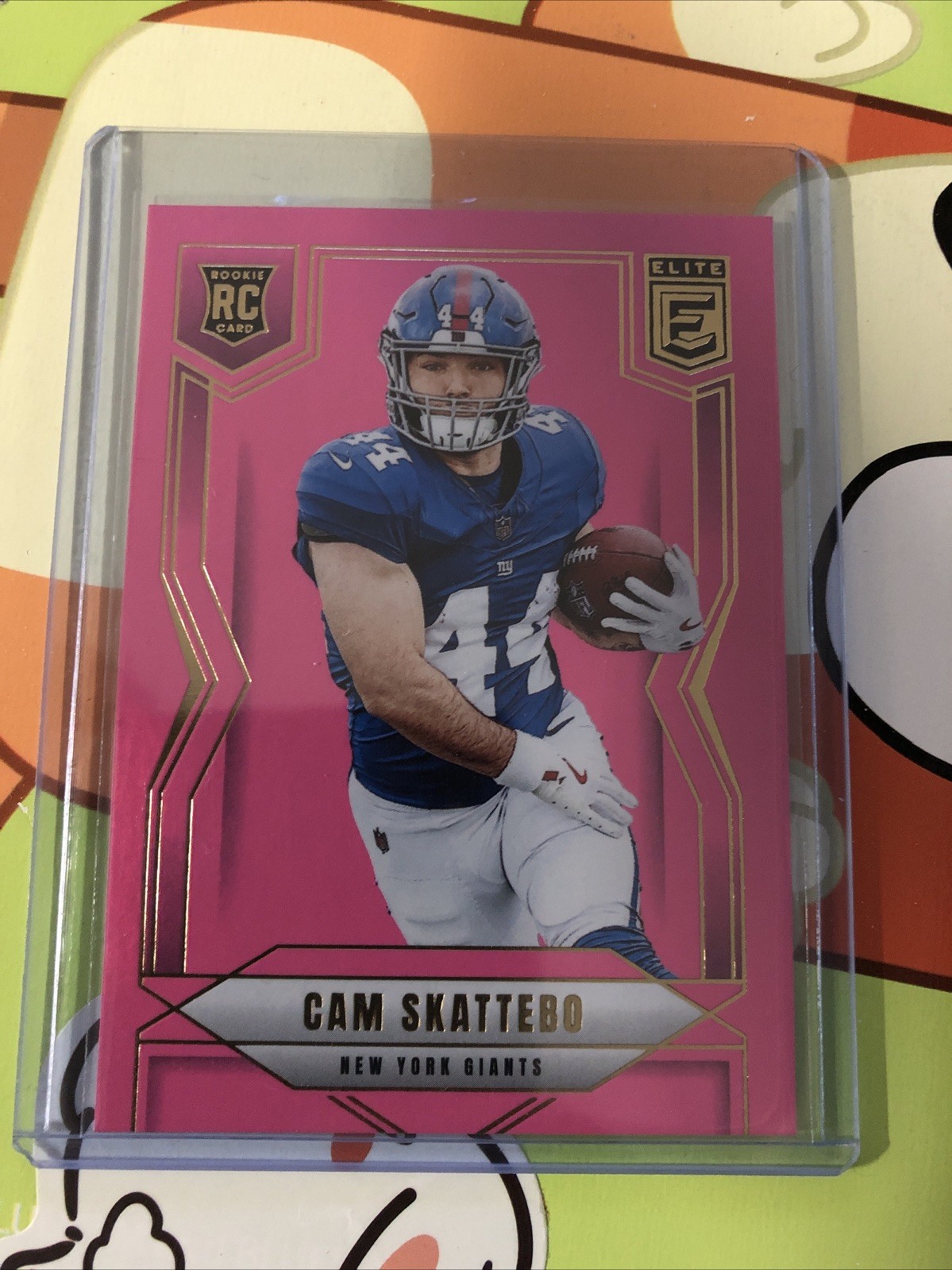2025 Panini Donruss Elite Cam Skattebo Pink Rookie RC #153 – New York Giants