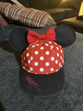 Minnie Mouse Hat Cap Toddler With 3D Ears Walt Disney World Girl