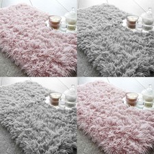 Catherine Lansfield Cuddly Deep Pile Shaggy Bath Mat Soft Bathroom Rug Bath mat
