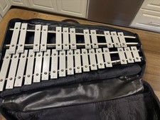 Pearl Xylophone Percussion Band Student Practice Bells Case 32-Key W/ Soft Case