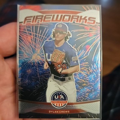 Panini Stars & Stripes Prizm 2026 Fireworks Insert Dylan Crews #18 USA 18U