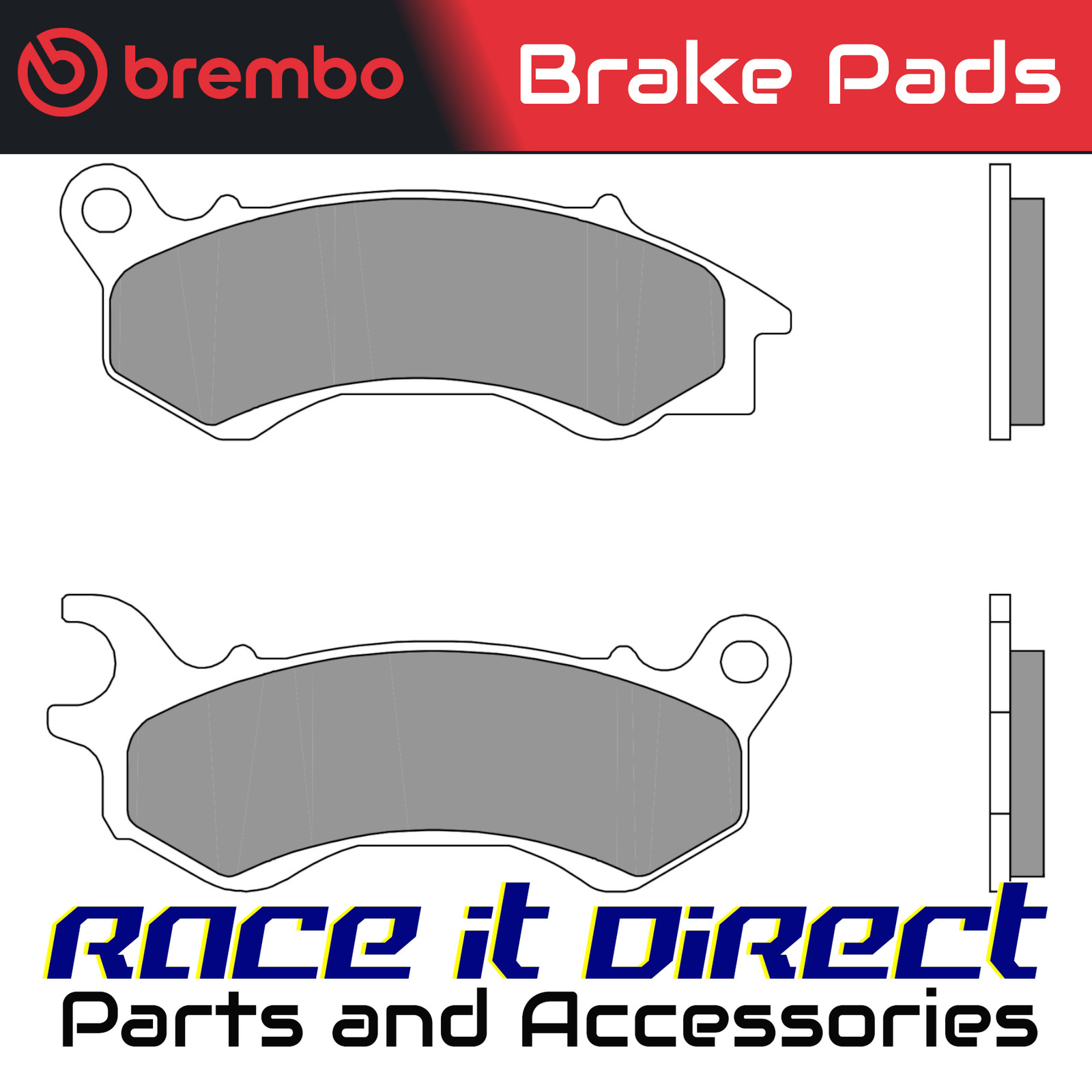 2x ✅Fits BREMBO 07090 Brake pads 07090 organic, intended use route ⭐UK Seller⭐ - Image 2