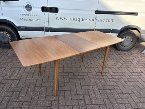 Mid Century Mcintosh Teak Extending Dining Table & 4 Chairs - Picture 13 of 20
