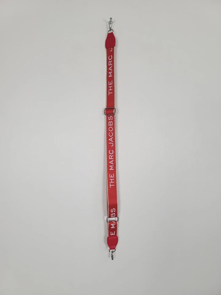 Bolso Bandolera Marc Jacobs Logo Rojo Crema Marfil Correa SOLO Foto 2 de 4