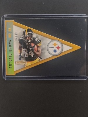 2015 Panini Contenders - Pennants Antonio Brown #P8 Holo Gold 84/99 Jersey Match