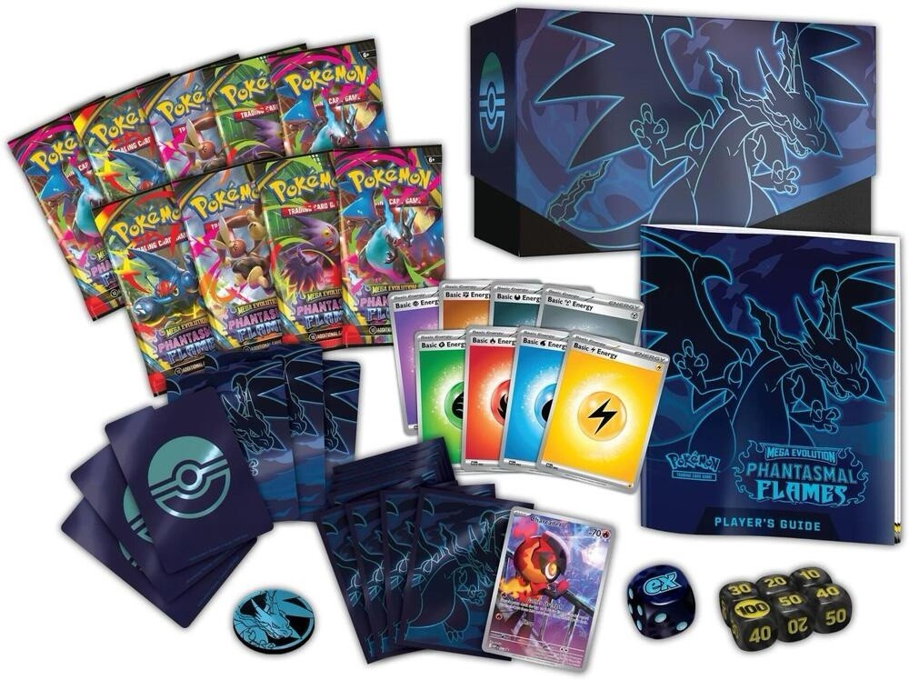 【未開封】海外限定 通常版 Phantasmal Flames ETB Pokemon Phantasmal Flames ETB (ME02) Elite Trainer Box ✓ Factory
