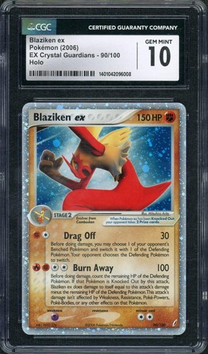 Blaziken ex graded CGC 10 for sale on eBay