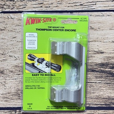 Kwik-Site Thompson Center Encore Top Scope Mount Stainless KS-Encore-S NEW