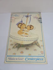 Vintage 1984 Hallmark Koalas in Love Honeycomb Wedding Shower Table Decoration