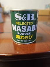 Japanese S&B Foods Selected Wasabi Powder Horseradish Can 1.06 oz Made in Japan