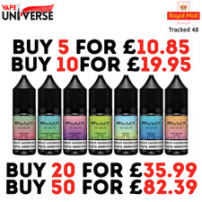 Elux Nic Salt 10ml E Liquid Vape Juice- Elux Salts 50VG/50PG - Promotion