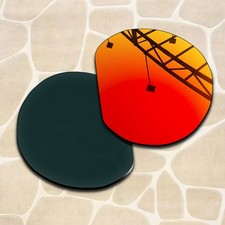 Fire Red Polarized Replacement Lenses for Oakley Meta HSTN OW8002 51mm Glasses