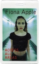 Fiona Apple 1996 Tidal concert tour All Access Laminated Backstage Pass