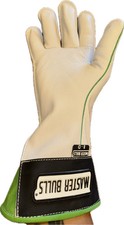 Bull Riding Glove Adult Right Hand - Brazilian Made- Master Bulls White w Black