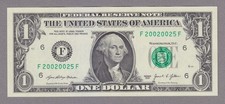 20020025 | COLLECTORS ITEM | FANCY SPECIAL UNIQUE SERIAL WITH MID ZEROS