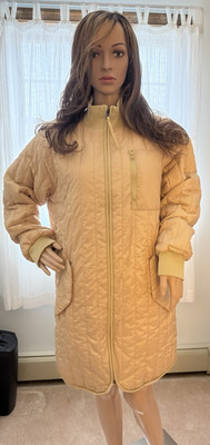 Nike Sportswear Therma-FIT Tech Pack Long Jacket Gold/Tan Womens Med.- MSRP $200