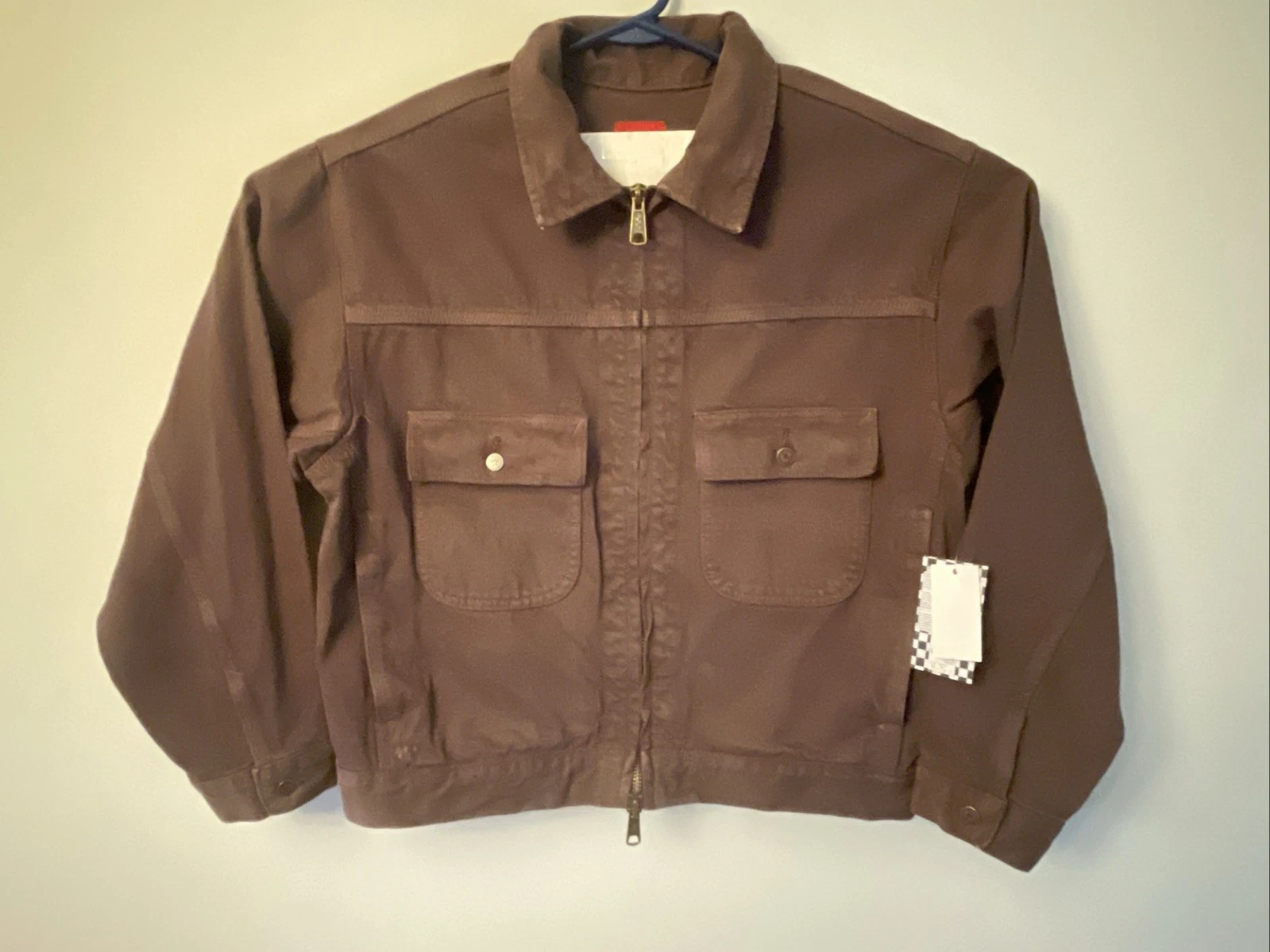 VANS Skate Garage Denim Full Zip Jacket Brown Loose Fit Men's Size Medium M
Opens in a new window or
